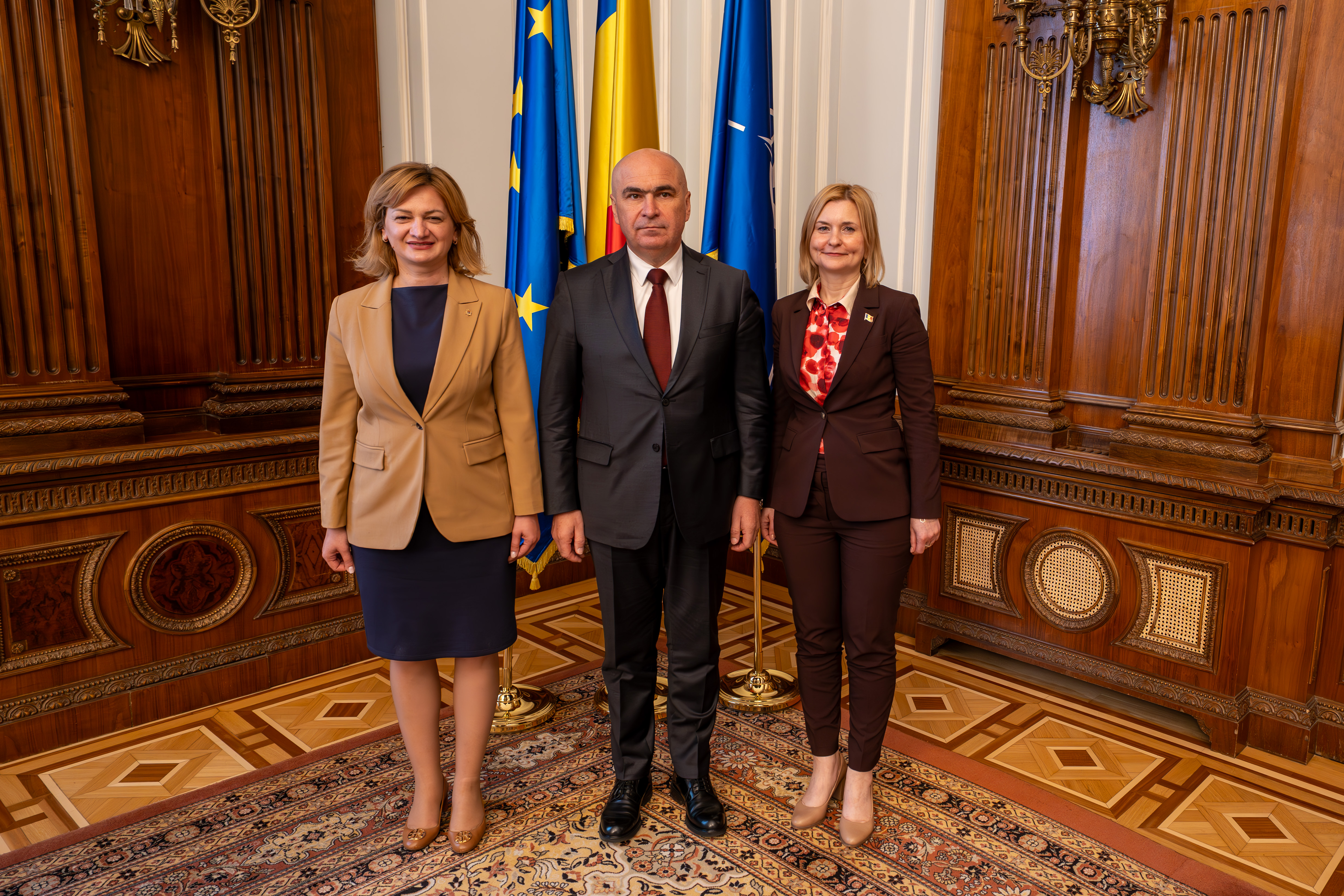 Întrevederea președintelui Senatului, Ilie Bolojan, cu delegația Comisiei de politică externă și integrare europeană din Parlamentul Republicii Moldova 